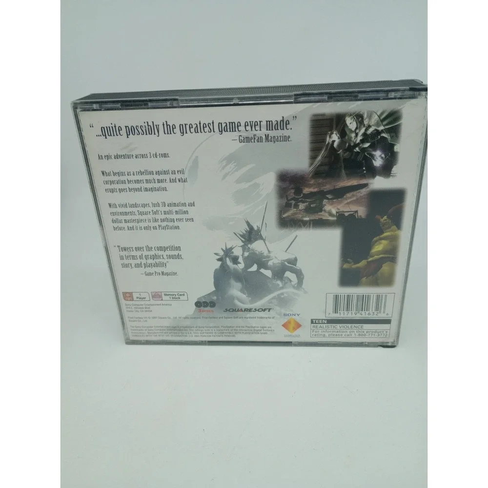 Final Fantasy 7, 8, 9, 10 & 11 Online PS1 PS2 All Black Label Great Condition